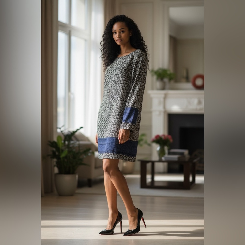 INTERI LADYS LOOSE FITTING DRESS WITH LINING AND WIDE SLEEVES DRESSY OR CASUAL☑️